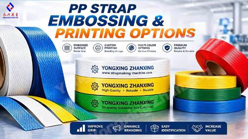 PP ストラップのエンボス加工と印刷オプション |ヨンシン・ザンシン