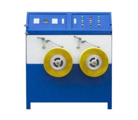 半自動型PPパッキングストラッピングバンド 巻き込み機 双ステーションストラップ巻き込み機