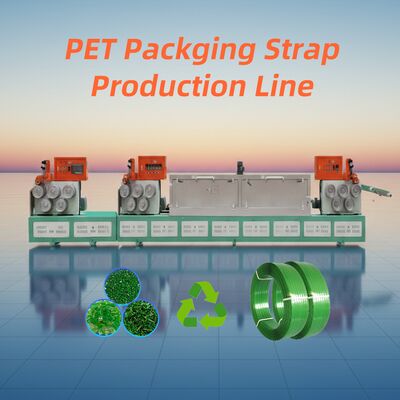 良い値段 PETストラップ製造機械 プリドライングからローリングまでの完全な生産ラインを搭載し,トラクションストレッチとエムボッシングステップ オンライン