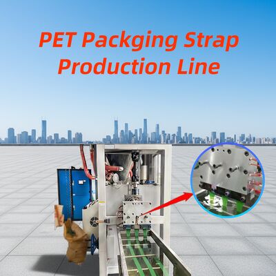 良い値段 PETストラップ製造機械 プリドライングからローリングまでの完全な生産ラインを搭載し,トラクションストレッチとエムボッシングステップ オンライン