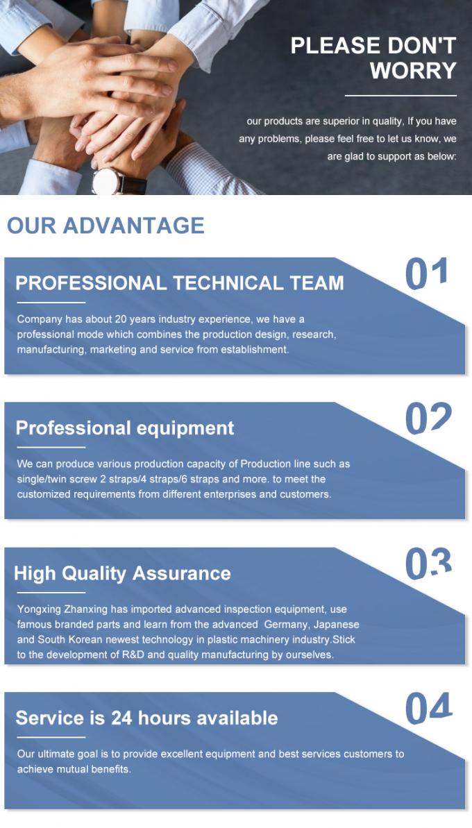 耐腐食性PP梱包ストラップ押出成形機生産ライン 18