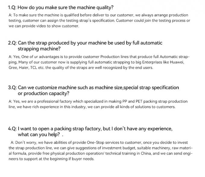 耐腐食性PP梱包ストラップ押出成形機生産ライン 20
